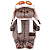 Мягкая игрушка Кот Басик в шлеме и шарфе Budi Basa Ks22-009